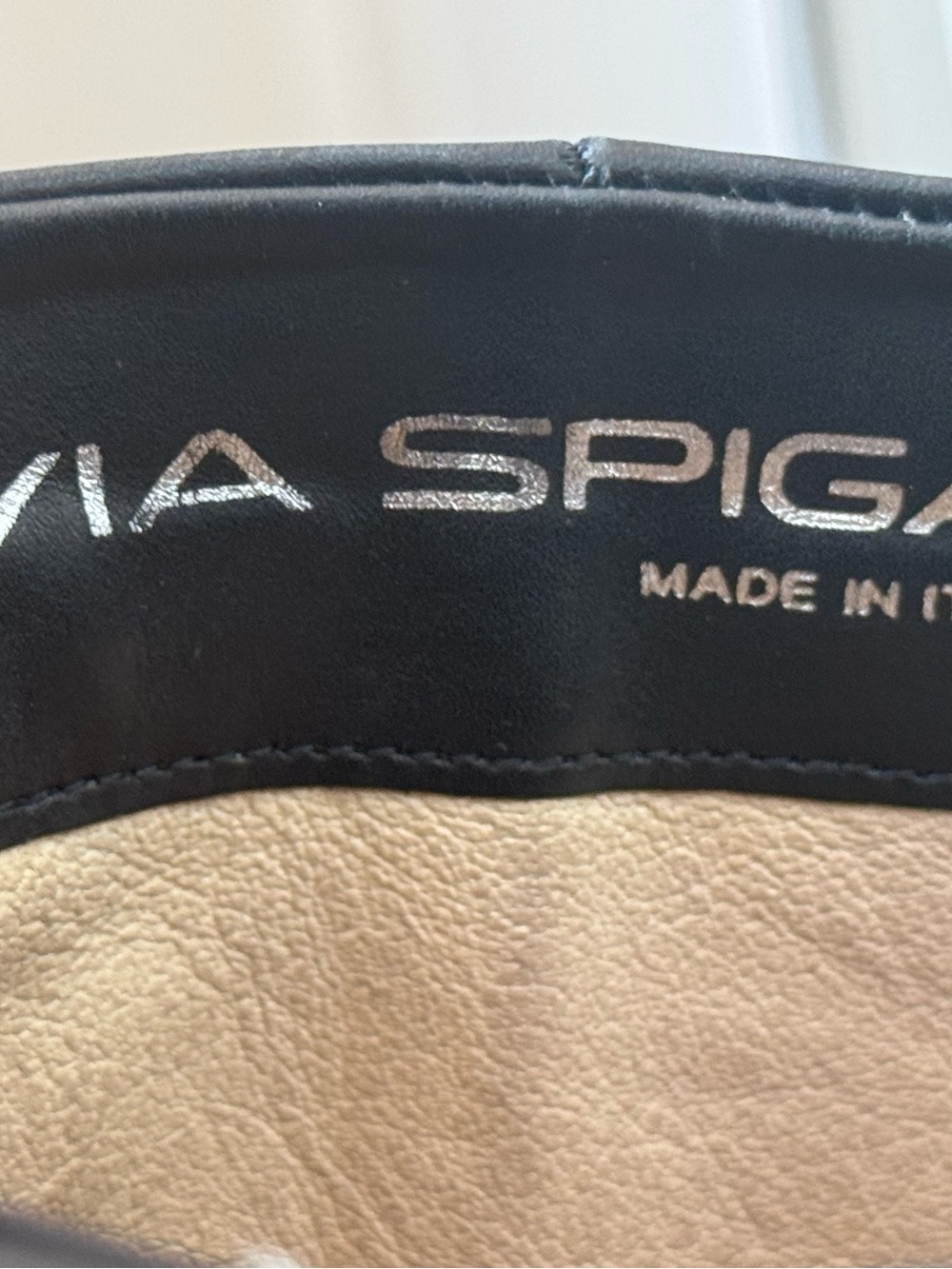 Via Spiga Black Leather Knee-High Heeled Boots - Picture 10 of 10
